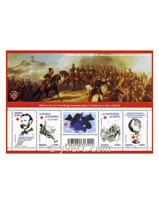 n° F4386 - Timbre France Poste (Croix-Rouge 2009)