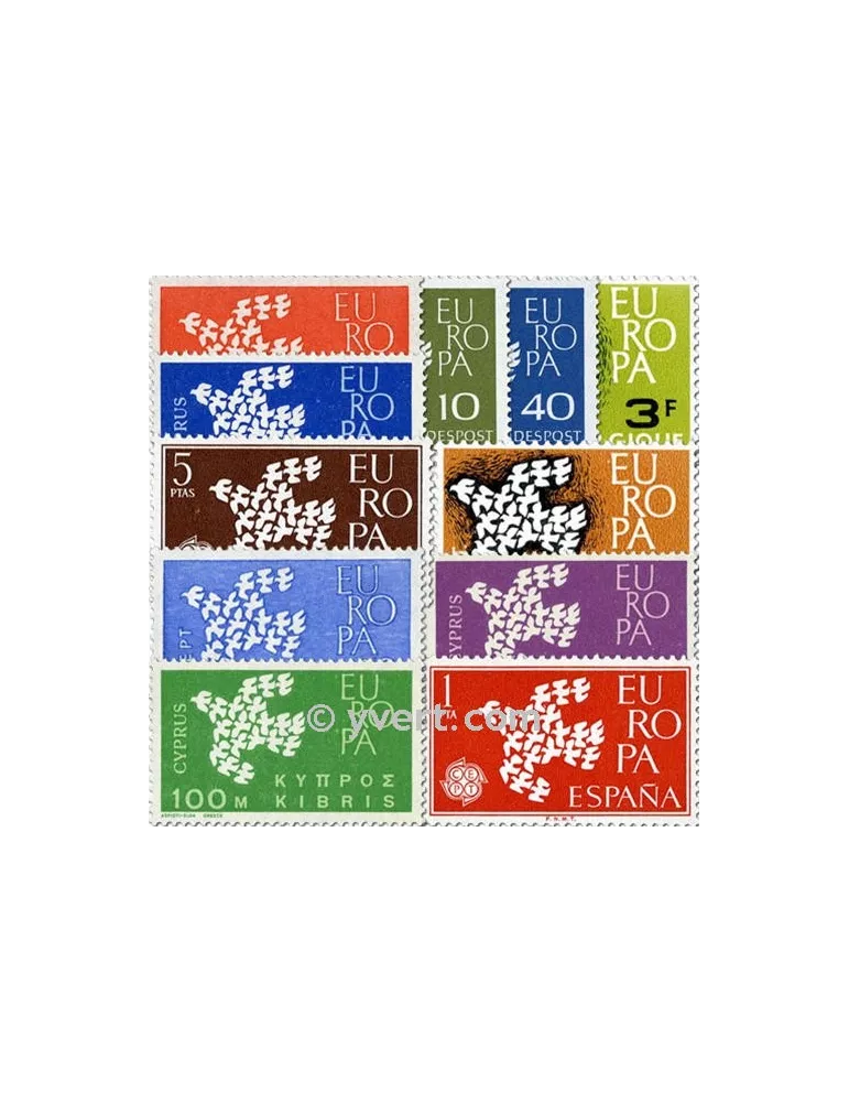 1961** - Année complète neuf EUROPA