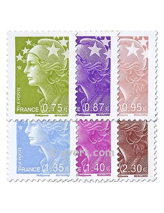 n° 486/491 - Timbre France Autoadhésifs