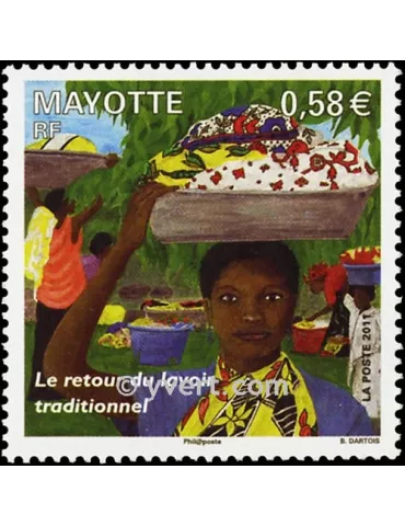 n° 247 - Timbre Mayotte Poste