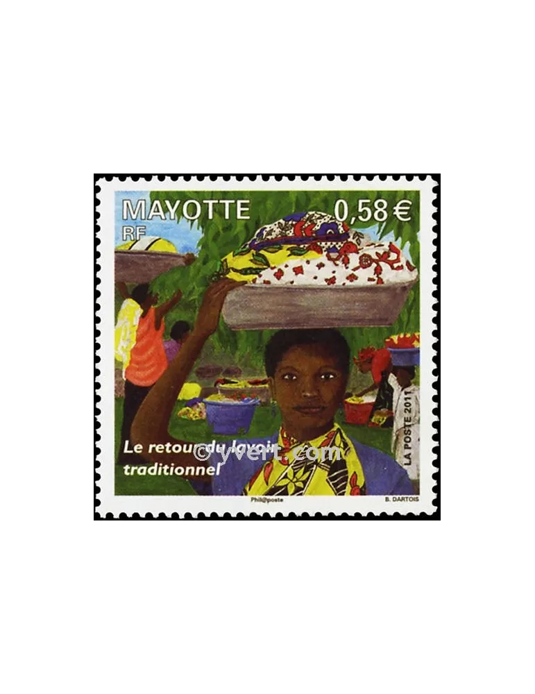 n° 247 - Timbre Mayotte Poste