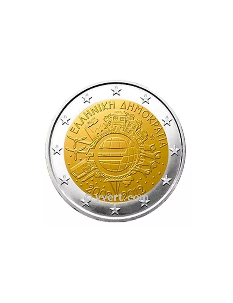2 EURO COMMEMORATIVE 2012 : GRECE (10e anniversaire de la mise en circulation des euros)