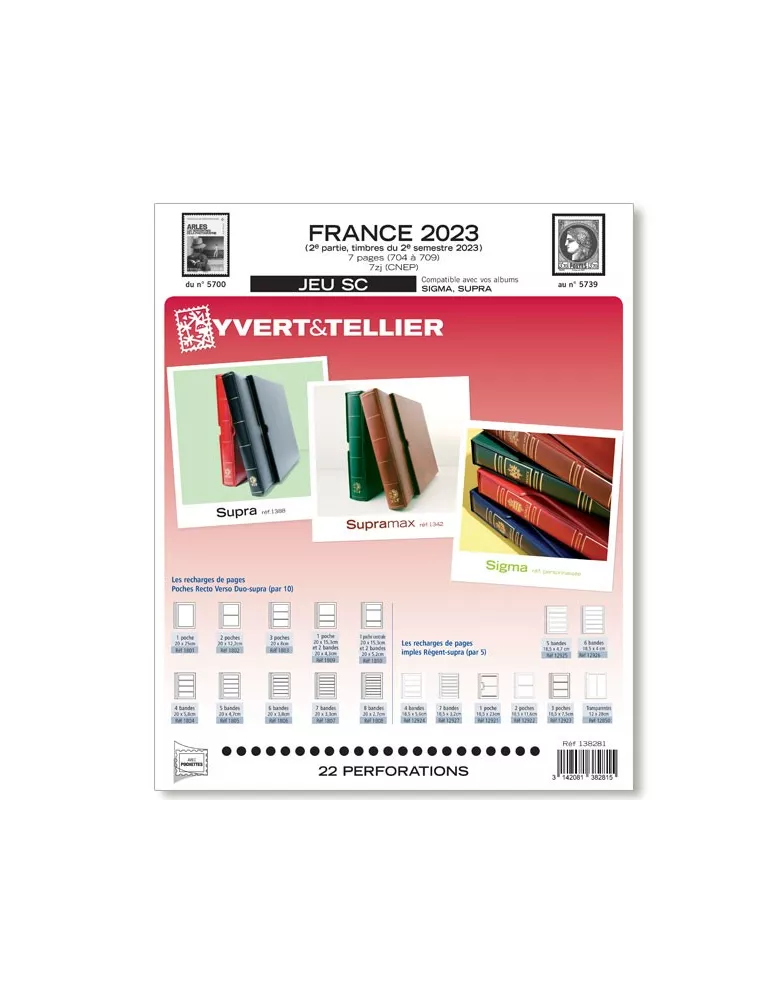 FRANCE SC : 2023 - 2E SEMESTRE (JEUX AVEC POCHETTES)