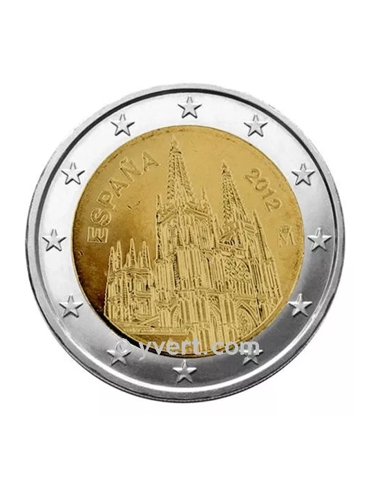 2 EURO COMMEMORATIVE 2012 : ESPAGNE (commémoration de la cathédrale de Burgos)