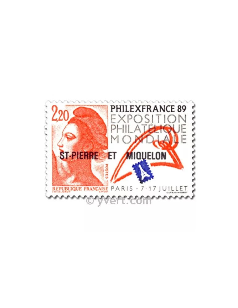 n° 489b - Timbre Saint-Pierre et Miquelon Poste