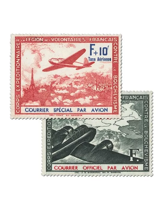 n° 2/3 - Timbre France Poste LVF