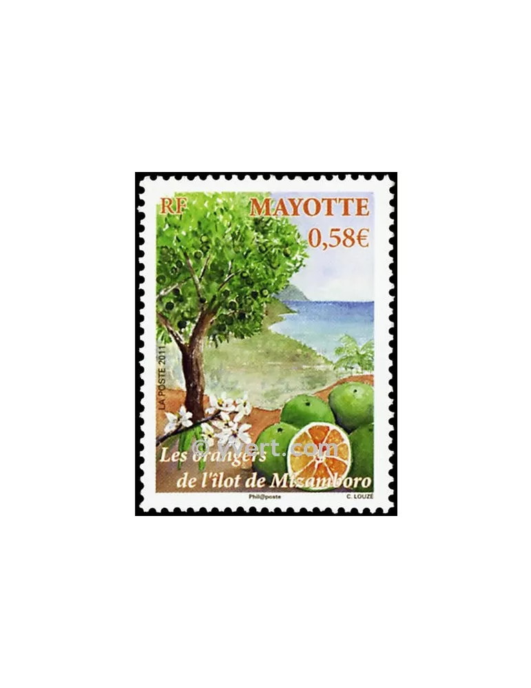 n° 252 - Timbre Mayotte Poste
