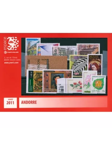 n° 704/717 - Timbre Andorre Année complète (2011)