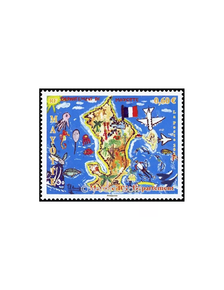 n° 259 - Timbre Mayotte Poste