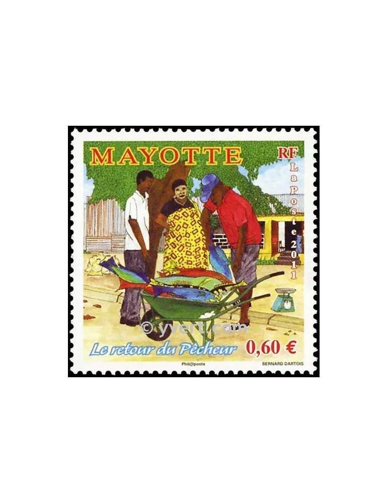 n° 263 - Timbre Mayotte Poste