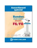 Assortiment de bandes - Simple soudure (fond noir) : 500 g.