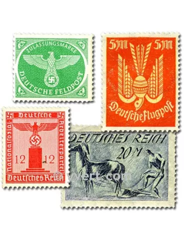 ALLEMAGNE AVANT 1945 : pochette de 300 timbres (Oblitérés)