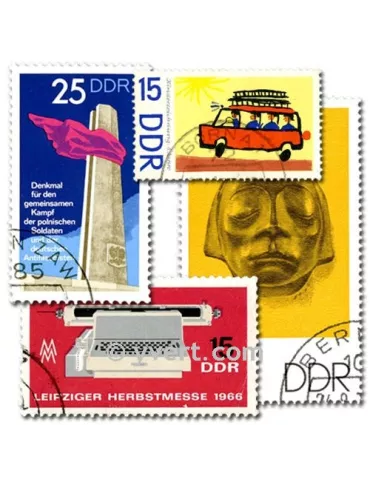 ALLEMAGNE EST : pochette de 1000 timbres (Oblitérés)