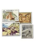 ANDORRE ESPAGNOL : pochette de 25 timbres (Oblitérés)
