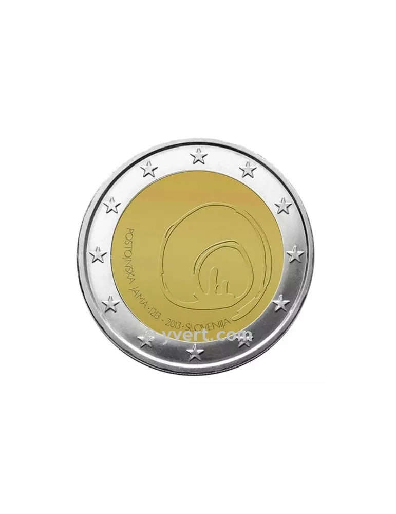 2 EURO COMMEMORATIVE 2013 : SLOVÉNIE (800e anniversaire de la découverte de la Grotte de Postojna)