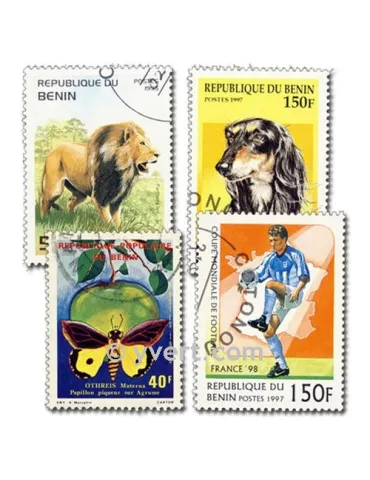 BENIN : pochette de 200 timbres (Oblitérés)