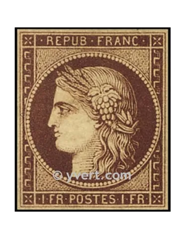 n° 6 obl. - Type Cérès (1ère émission)