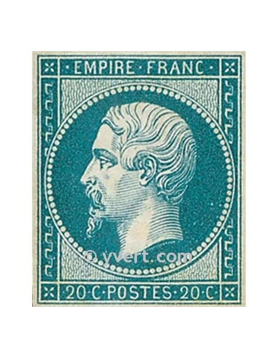 n° 14B obl. - Napoléon III (Empire Non dentelé)