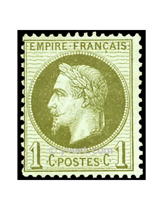 n° 25 obl. - Napoléon III (Empire lauré)