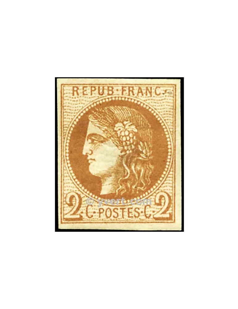 n° 40B obl. - Cérès (Émission de Bordeaux)