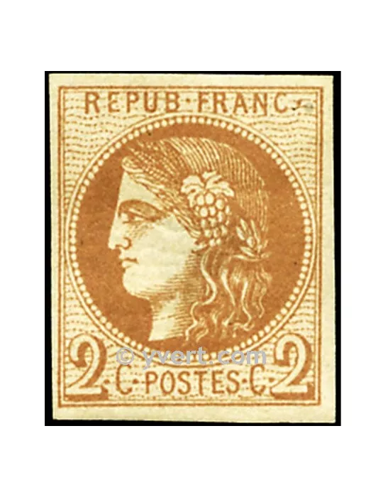 n° 40B obl. - Cérès (Émission de Bordeaux)