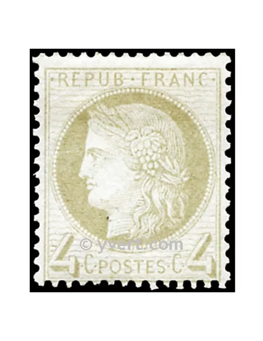 n° 52 obl. - Type Cérès dentelé (IIIe République)