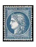 n° 60A obl. - Type Cérès dentelé (IIIe République)