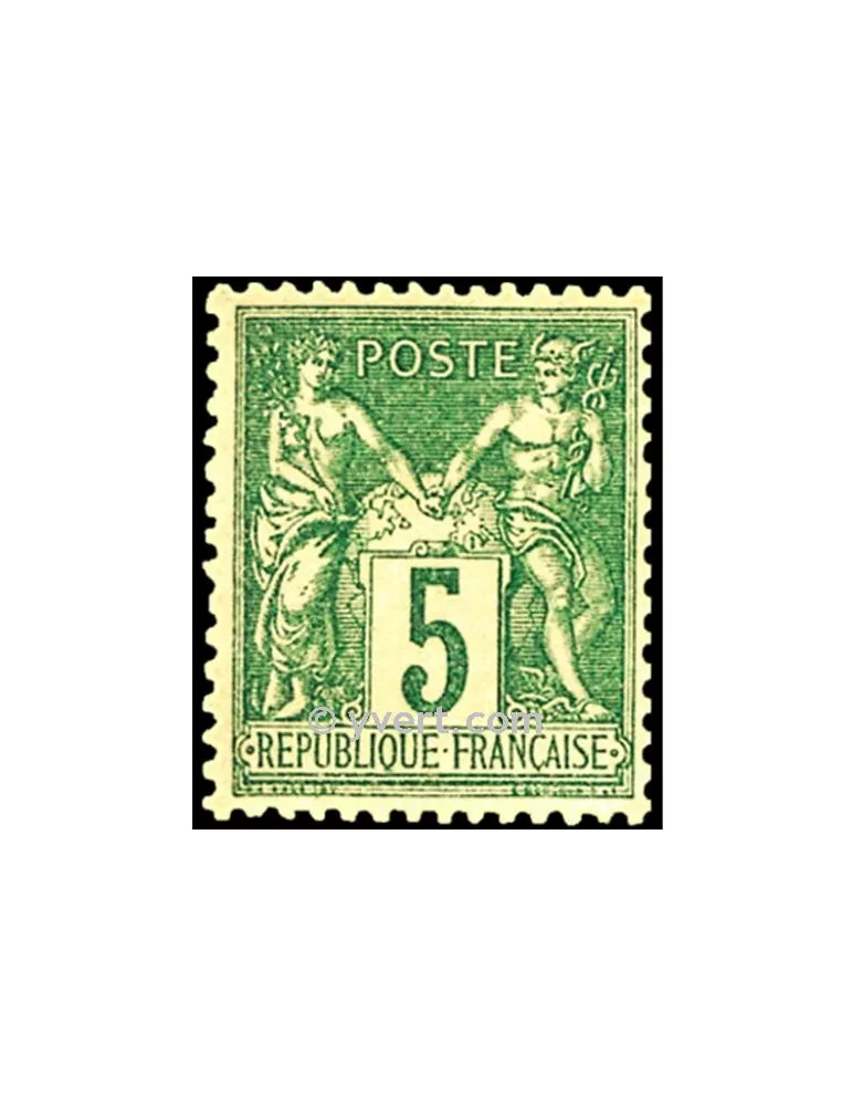 n° 75 obl. - Type Sage (Type II)