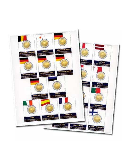 Recharges 2 EUROS commémoratifs 2015 - MARINI® (DRAPEAU EUROPÉEN)