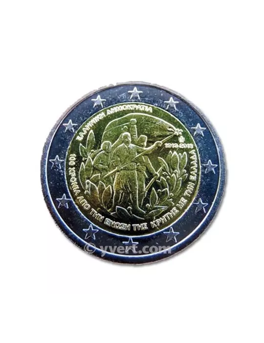 2 EURO COMMEMORATIVE 2013 : GRECE (100e anniversaire du rattachement de la Crète)