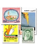 KOWEIT : pochette de 50 timbres (Oblitérés)