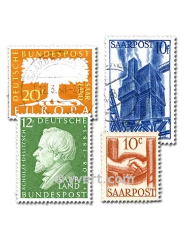 SARRE : pochette de 50 timbres (Oblitérés)