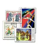 CIRQUE : pochette de 25 timbres (Oblitérés)