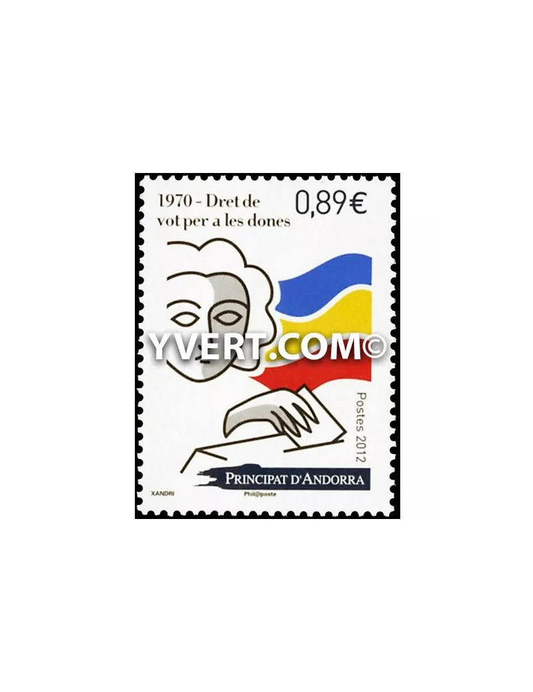n° 730 - Timbre Andorre Poste