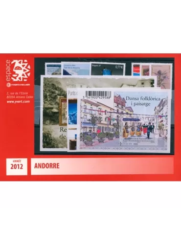 n° 718/733 - Timbre Andorre Année complète (2012)