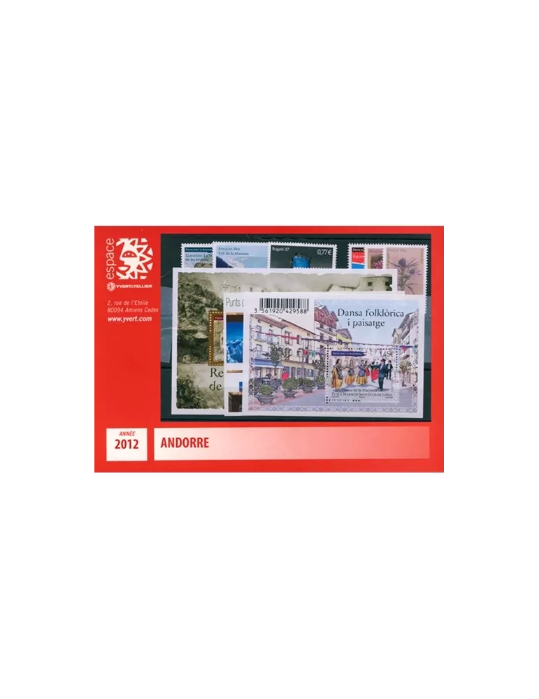 n° 718/733 - Timbre Andorre Année complète (2012)