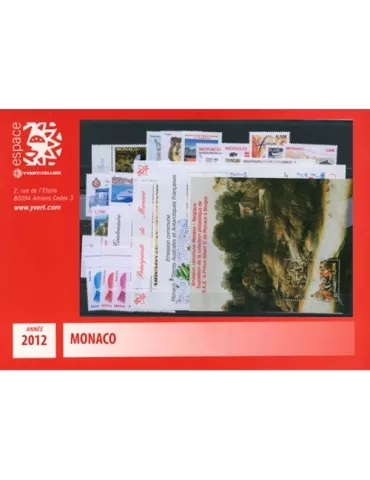 n° 2809/2857 - Timbre Monaco Année complète (2012)