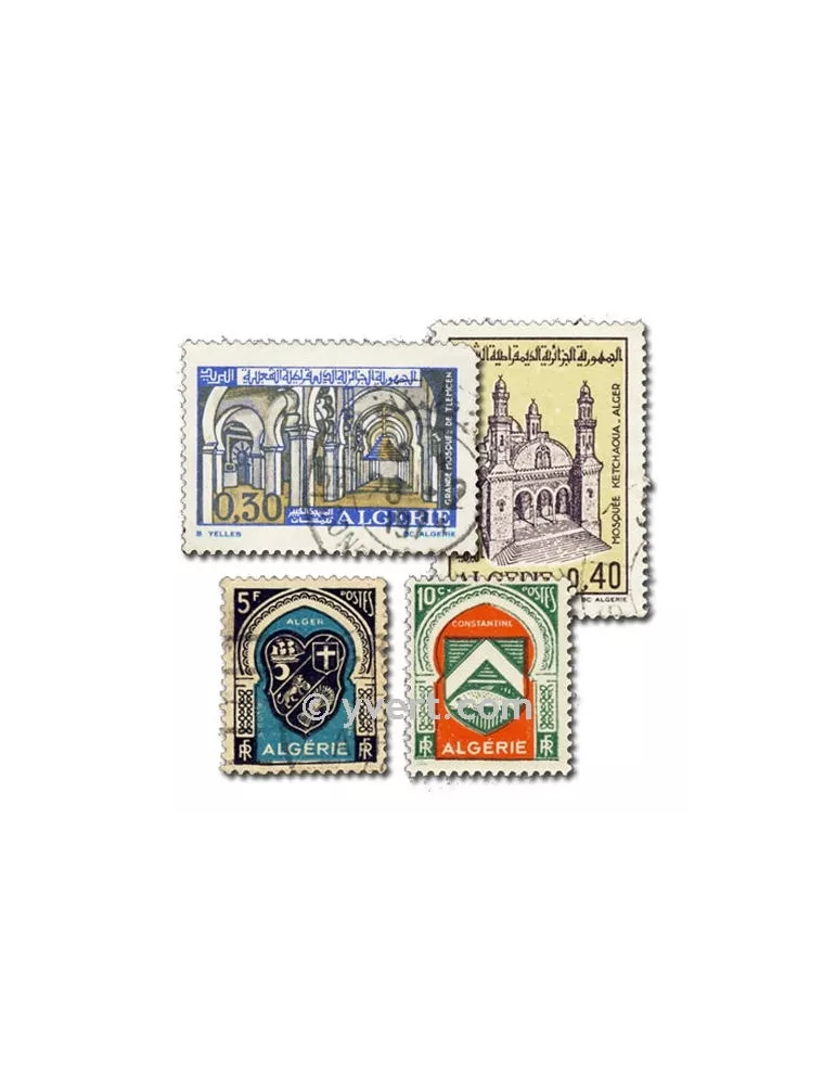 ALGERIE : pochette de 200 timbres (Oblitérés)