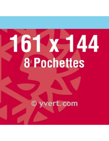 Pochettes double soudure - Lxh:161x144mm (Fond noir)