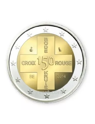 2 EURO COMMEMORATIVE 2014 : BELGIQUE (150e anniversaire de la Croix-Rouge)