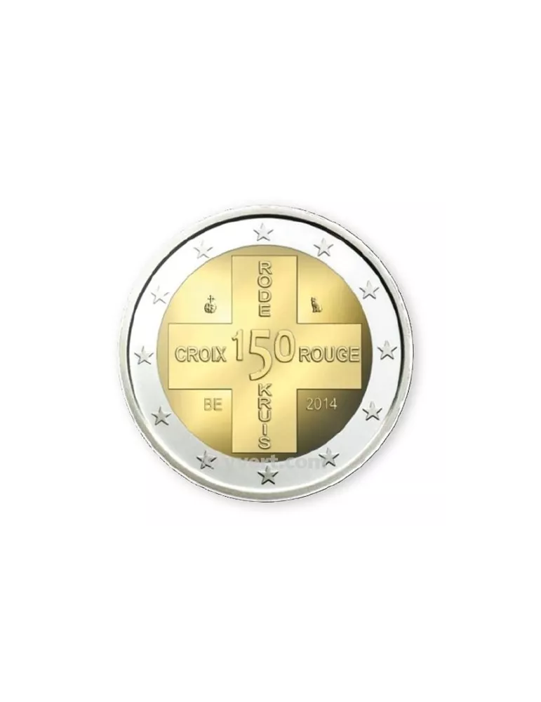 2 EURO COMMEMORATIVE 2014 : BELGIQUE (150e anniversaire de la Croix-Rouge)