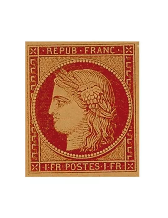 n° 6B obl. - Type Cérès (1ère émission)