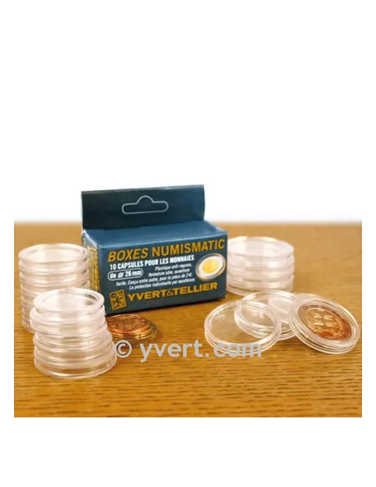 CAPSULES : 24.5 mm - POUR 50 CENT