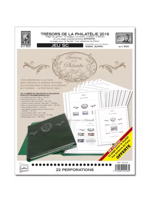 TRESORS DE LA PHILATELIE SC : 2014-2018 (JEUX AVEC POCHETTES)