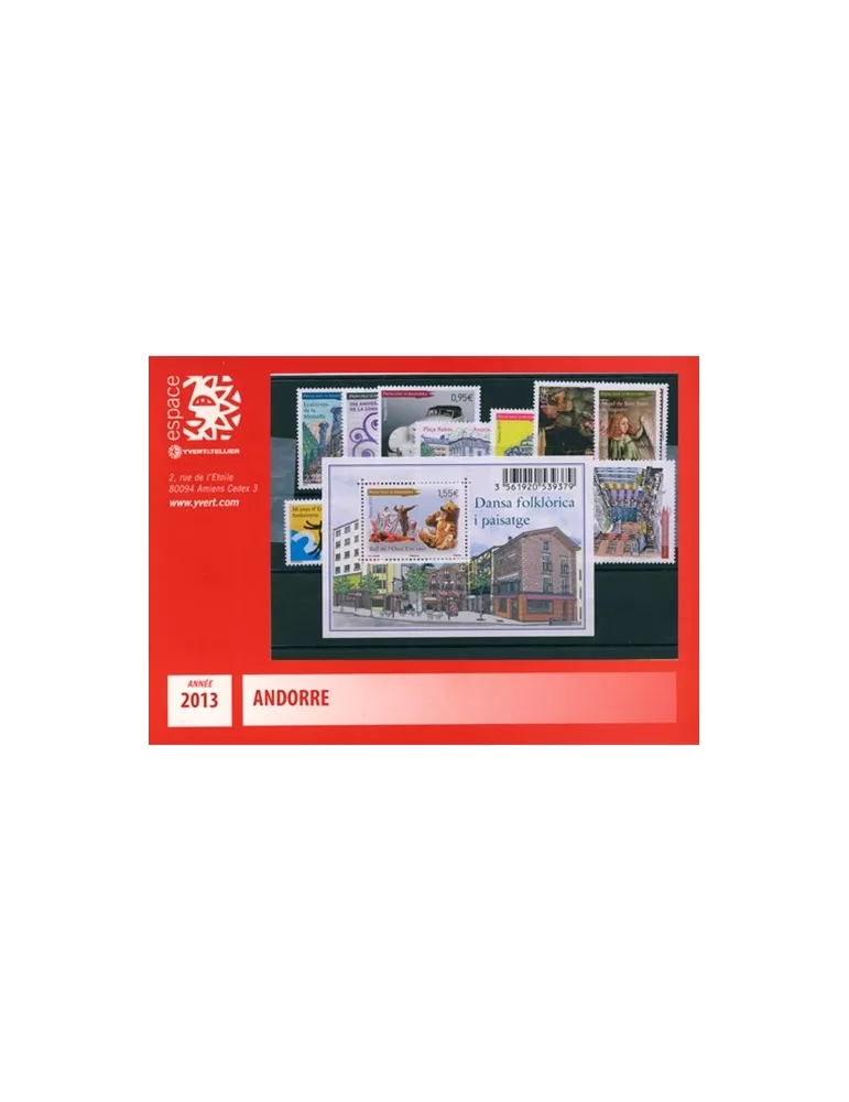 n° 734/747 - Timbre Andorre Année complète (2013)