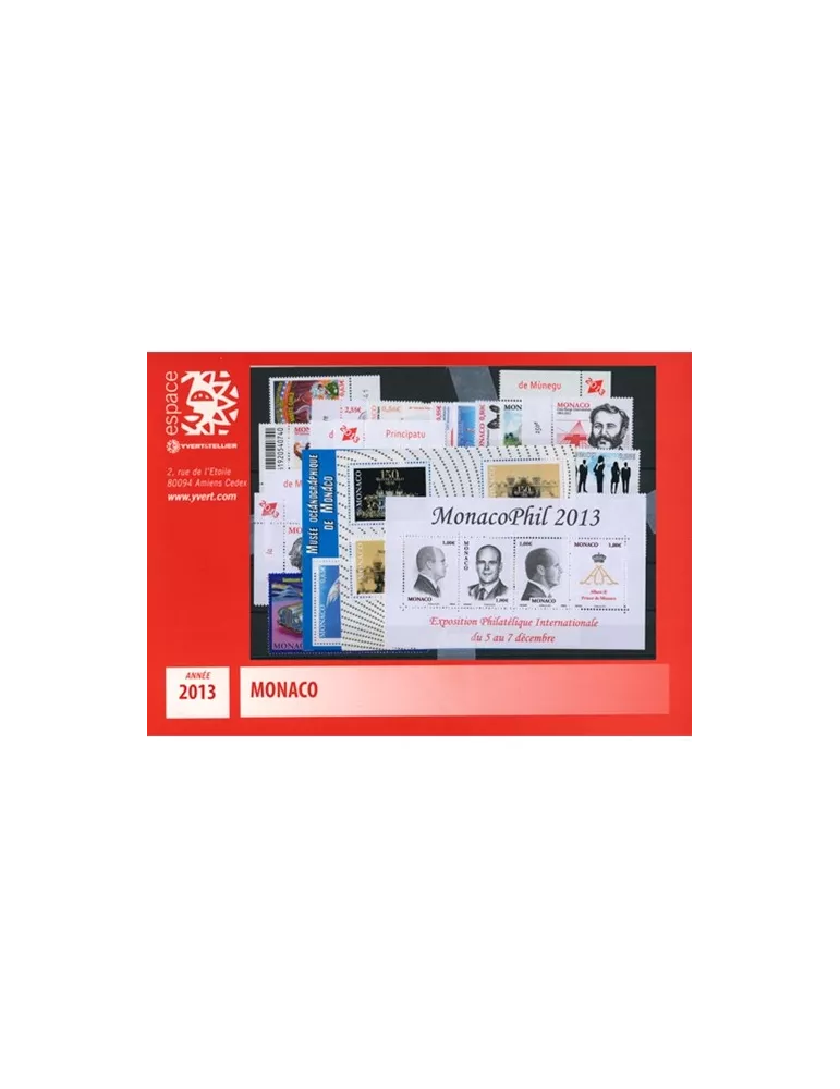 n° 2858/F2903 - Timbre Monaco Année complète (2013)