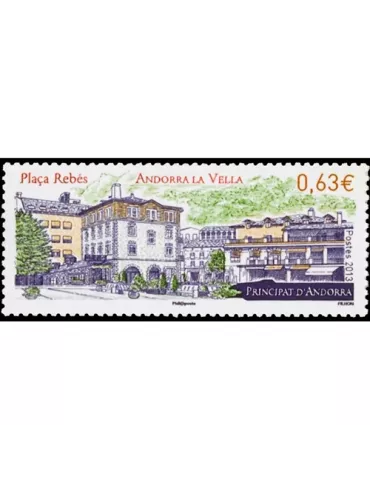 n° 738 -Timbre Andorre Poste