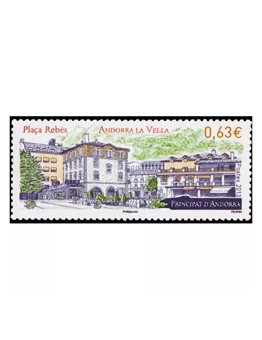 n° 738 -Timbre Andorre Poste