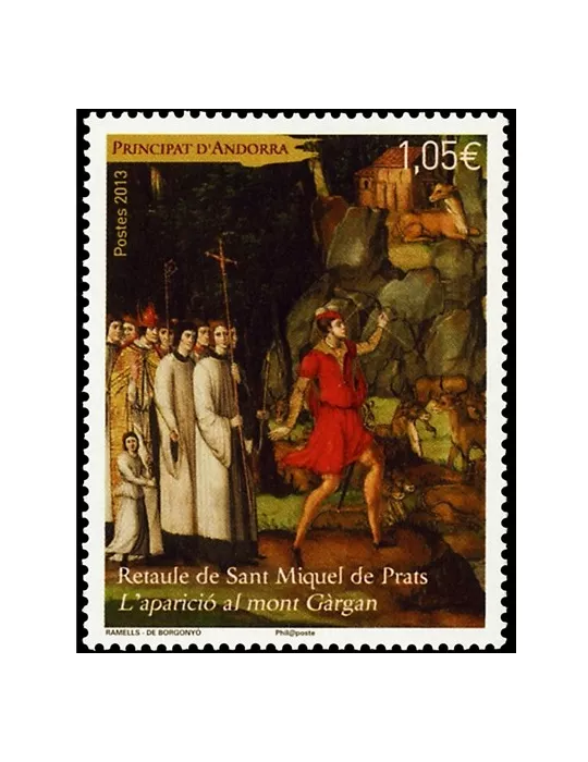 n° 740 -Timbre Andorre Poste