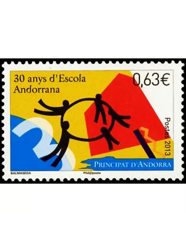 n° 741 -Timbre Andorre Poste